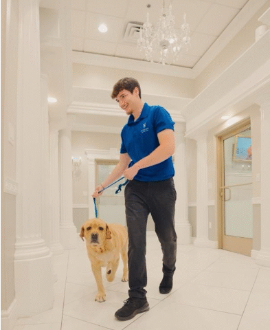 Explore our luxury pet hotel, a pet care franchise opportunity.
